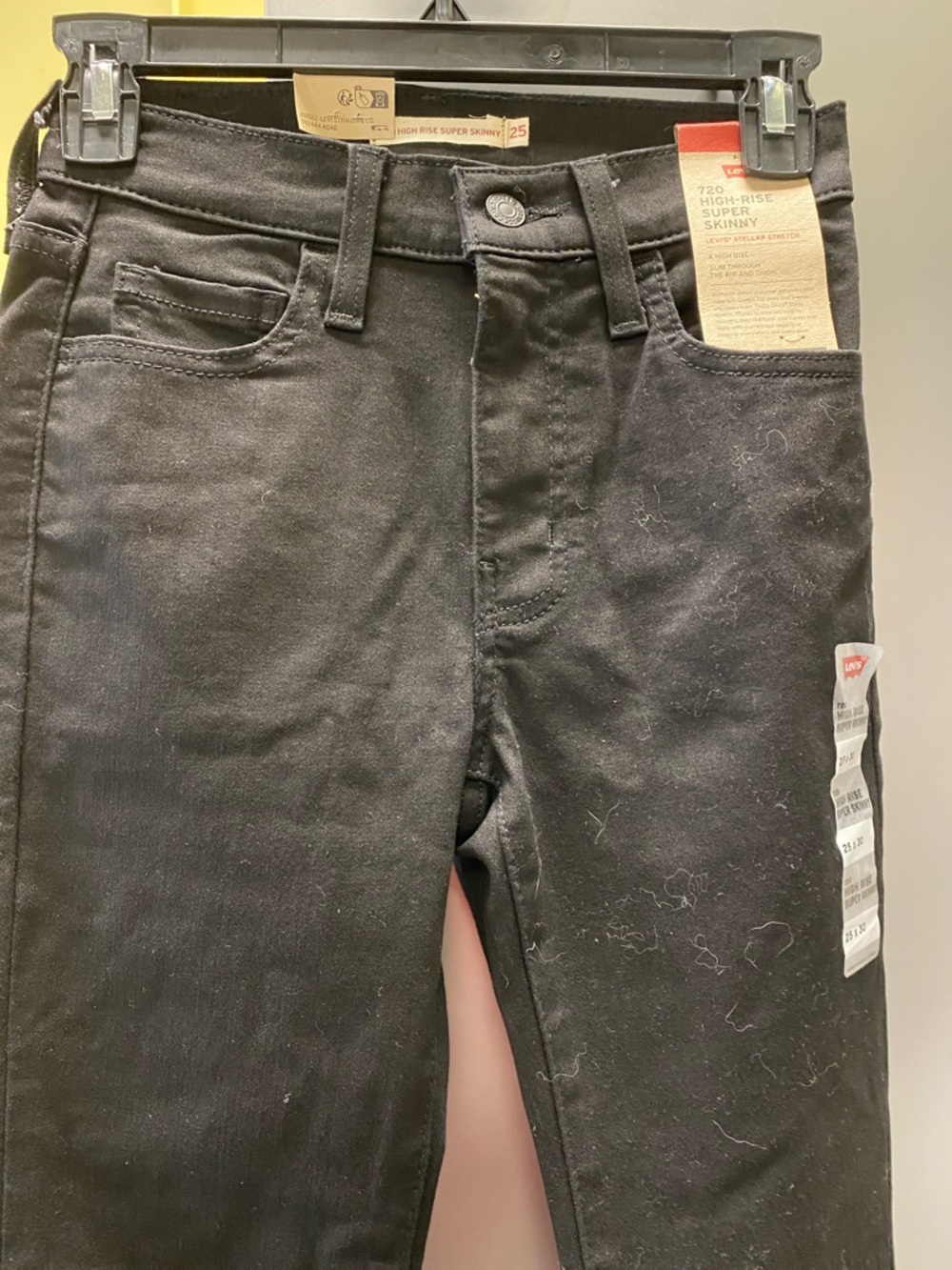 Levi's 720 High-Rise Super Skinny Jeans in Black